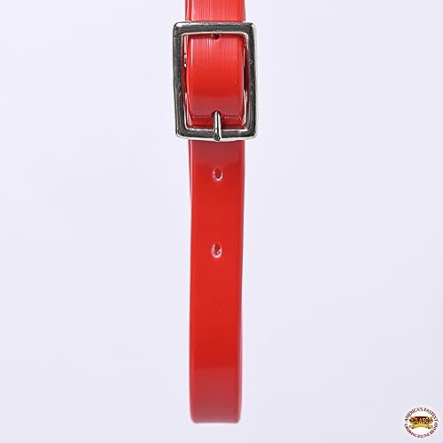 HILASON Western Horse Biothane Leather Breast Collar Tack - color: Red