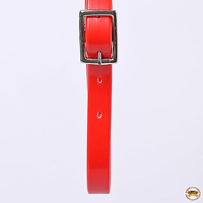 HILASON Western Horse Biothane Leather Breast Collar Tack - color: Red