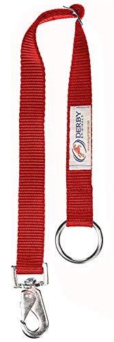 Heavy Duty Adjustable Horse Water Bucket Straps Hangers By Derby (Red) - color: Red
