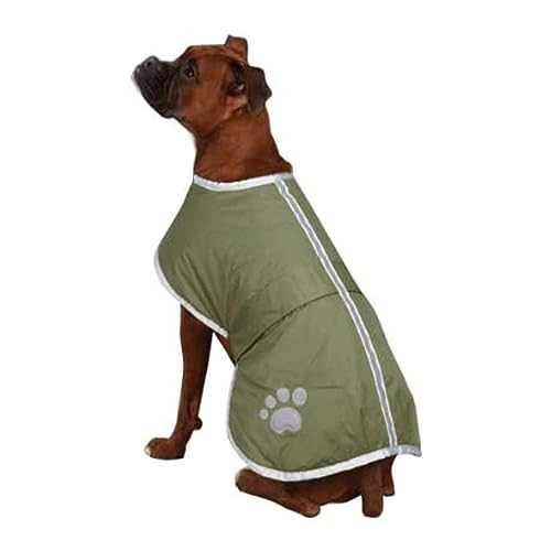 Zack & Zoey Polyester Nor'easter Dog Blanket Coat, Small, Chive - color: Chive, size: Small