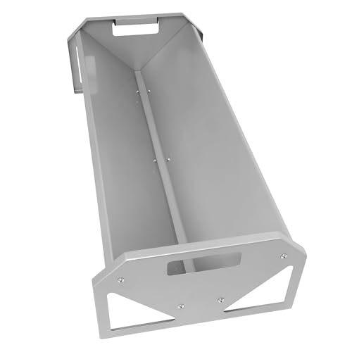 ECOTRIC Livestock Feeder, 45" Length for 10Sheeps Once, 22 Gallon Feeder - color: Silvery