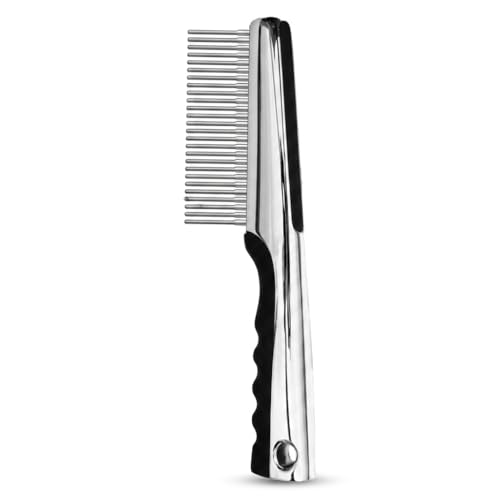 Resco Pet Products Rotating Tooth Comb - Professional Detangling & Dematting Grooming Comb for Dogs and Cats, Prevents Hair Pulling - color: Rotating Pin Comb