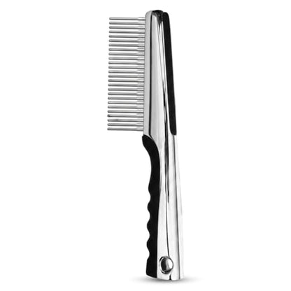 Resco Pet Products Rotating Tooth Comb - Professional Detangling & Dematting Grooming Comb for Dogs and Cats, Prevents Hair Pulling - color: Rotating Pin Comb