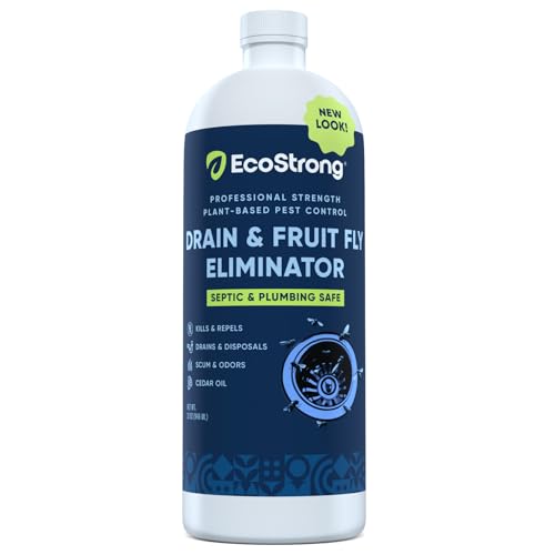 Fruit Fly Drain Treatment | Drain Fly Eliminator | Eliminates Gnats, Sewer Flies and More - Works in All Drains - 32 Fl Oz - size: 32