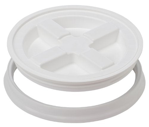 Vittles Vault Gamma Seal Lid for 3.5 to 7 Gallon Buckets, Airtight - color: White, size: Fits 3.5, 5, 6, & 7 Gallon Buckets
