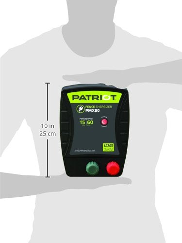 Patriot PMX50 Electric Fence Energizer, 0.50 Joule