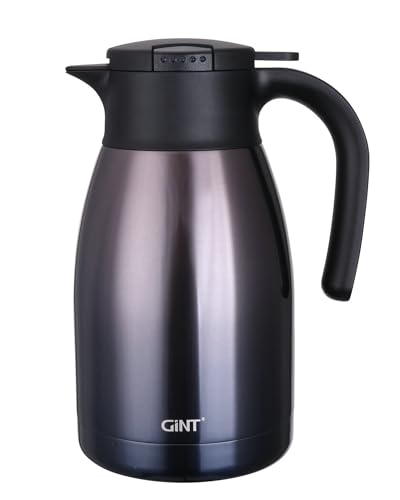 GiNT 51Oz Stainless Steel Thermal Coffee Carafe with Lid/Double Walled Vacuum Thermal Carafe / 12 Hour Heat Retention (Purple, 1.5L) - color: Purple, size: 50.7 Ounces