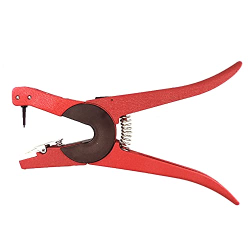 Rotatable Livestock Animal Ear Tag Plier Applicator Puncher Tagger for Pig, Sheep, Goat, Dog - size: Rotatable Ear Tag Plier