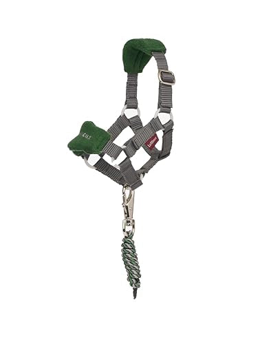 LeMieux Toy Pony Vogue Halter & Leadrope - Ages 3+ - Fleece Padded Noseband - Adjustable Strap - Machine Washable - Hunter Green - One Size - color: Hunter Green