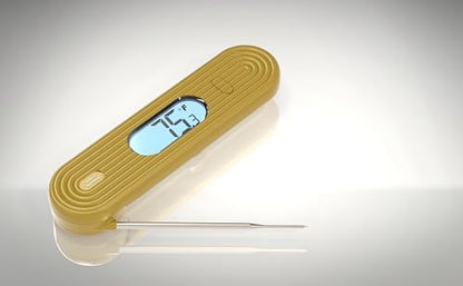 ONLY HUMAN HDP-01 Digital Instant Read Meat Thermometer, High Accuracy Food Cooking Thermometer with Ultra Bright Backlight Display (Olive Green) - color: Olive Green