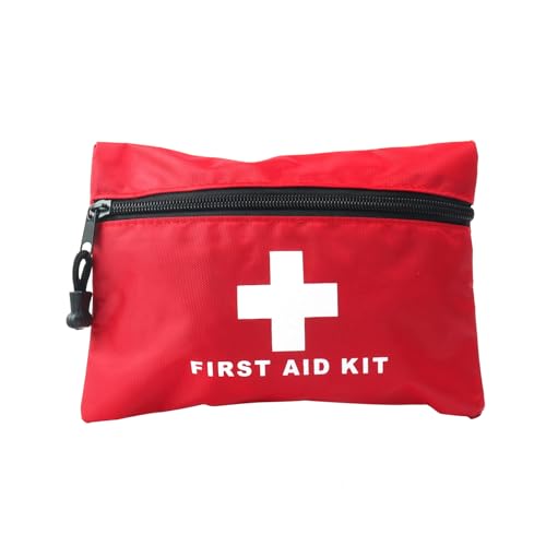 Red First Aid Bag Empty First Aid Kit Empty Waterproof First Aid Pouch Small Mini for First Aid Kits Pack Emergency Hiking Backpacking Camping Travel Car Cycling (Red, 6x4.3Inch) - color: Red, size: 5.9x4.3 Inch (Pack of 1)
