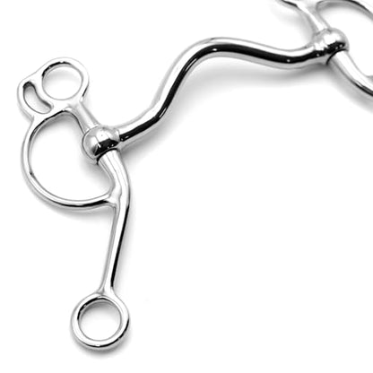 Jeffers Equine Horse Bits, Durable Training Horse Tack, Western Riding Equipment, Equestrian Accessories - style: Cowboy Pelham Curb Bit