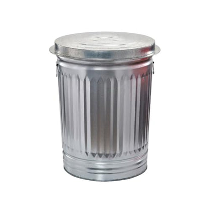 Steel Trash Can 31-Gallon with Tight LidDry Storage Bin for Yard, Pet Food & Farm Use