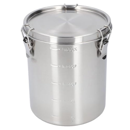 Airtight Small Pet Food Storage Container, Stainless Steel 2500ML - color: 2500ML