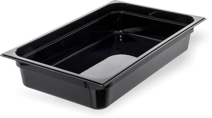 Carlisle FoodService Products 10201B03 StorPlus Full Size Food Pan, Polycarbonate, 4" Deep, Black - color: Black, size: 4", style: Pan