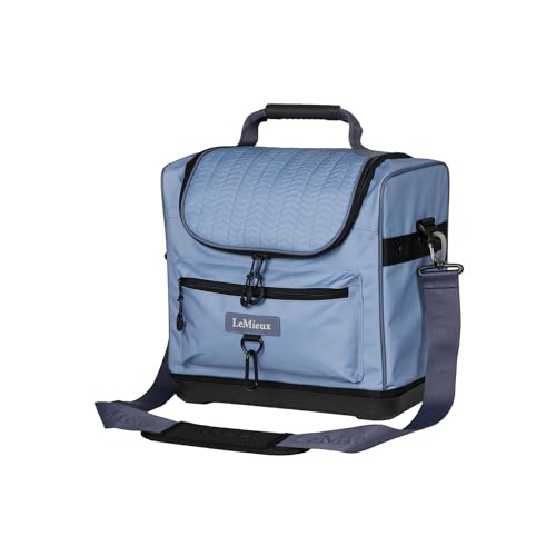 LeMieux Elite Pro Grooming Bag - Horse Grooming Bag - Strong Waterproof Denier Outer - Padded Adjustable Shoulder Strap - One Size - color: Powder Blue