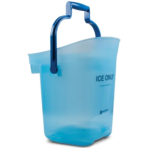 Ice Bucket, San Jamar Light Duty, 6 Gallon, Dual-Grip Handles, Blue