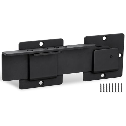 9" Flip Gate Latch Lock with 4 Padlock Holes, Adjustable Door Latch