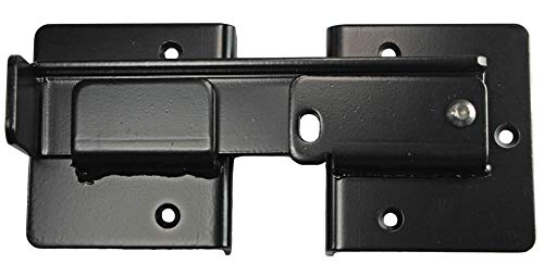 Jake Sales Double Gate Flip Sentry Gate Latch-Flip Latch, Latches Two Gates Together & can be Padlocked for Added Security-Heavy Duty Double Gate Latch is Powder Coated Black & has Bolt Gate Hardware - size: FLIP / DUMPSTER, style: EACH