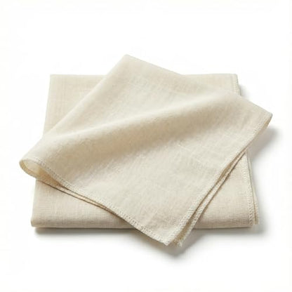 6 Pack Cheesecloth 20 X 20 Inch Grade 100+ Natural Unbleached Cotton Muslin | For Straining Cooking, Baking, Yogurt, Juicing, Seafood Boils, Tofu, Soy & Nut Milk Making, Fine Mesh Fabric