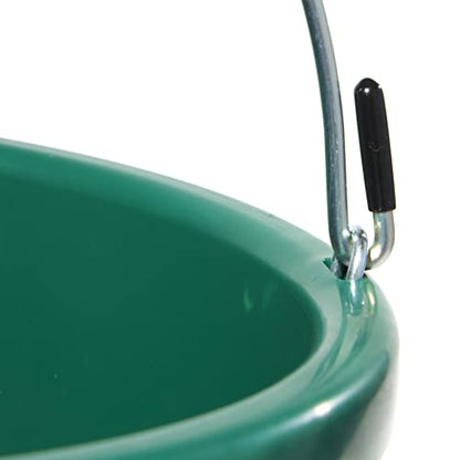 Farm Innovators HB-60 9 Quart 2 Gallon 60 Watt Plastic Heated Bucket with Built in Thermostat, Green - color: Single, size: 2 Gallon