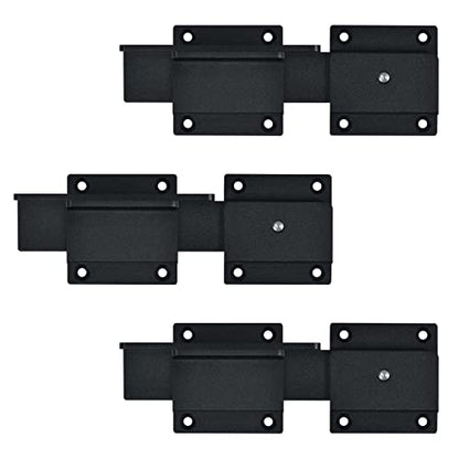 7" Flip Gate Latch Lock for Wooden Fence with Padlock Hole - size: 3 Pack