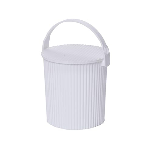 Hachiman Micro Bucket, 0.18 Gallon Heavy Duty Bucket with Lid & Handle - color: White, size: Micro