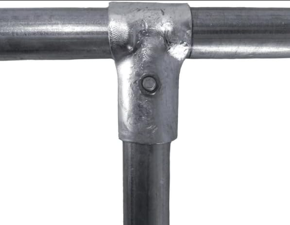 Fence T Clamp Galvanized Steel End Rail Clamps 1-3/8" x 1-3/8" (Set of 6) - style: Set of 6