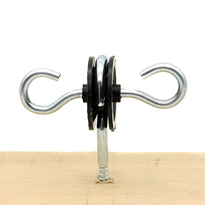 12 Pcs Farm Electric Fence Gate Handle Anchors, Black | Wood Post Screw-in, Electric Fence Insulator