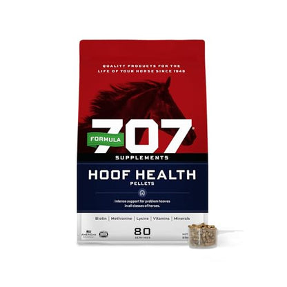 Formula 707 Hoof Health Equine Supplement 5 lb Bag - 80 Servings – Biotin, Amino Acids, and Minerals to Improve and Support Healthy Horse Hooves - size: 5 lb Bag