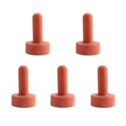 HEEPDD 5Pcs Farm Animal Feeding Bottle Nipple,4.2in Length Rubber Snap On