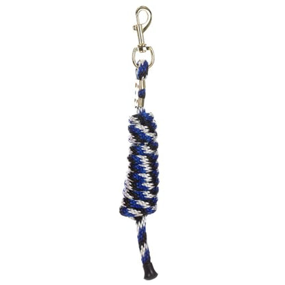 Equinavia Stella 8' Lead Rope with Snap Buckle - Blue/Black/White - One Size - color: Blue/Black/White