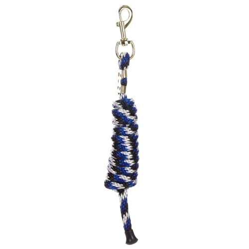 Equinavia Stella 8' Lead Rope with Snap Buckle - Blue/Black/White - One Size - color: Blue/Black/White
