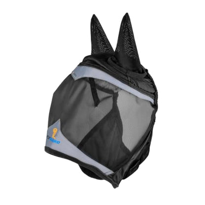Shires FlyGuard Pro Fine Mesh Fly Mask with UV Protection Jet/Extra Extra Full/Ears - color: Jet, size: Extra Extra Full