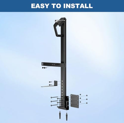 Heavy Duty Backpack Blower Rack for Truck & Trailer, Black - color: Black