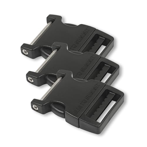 Sea to Summit Field Repair Buckle, Side Release 1 Pin, 3pk, 38mm / 1 1/2in - style: 38mm / 1 1/2in