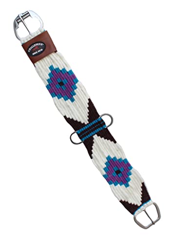 CHALLENGER Horse Western 13 Strand Double Weave Multicolor Mohair Straight Cinch 97RT16 - size: 30"