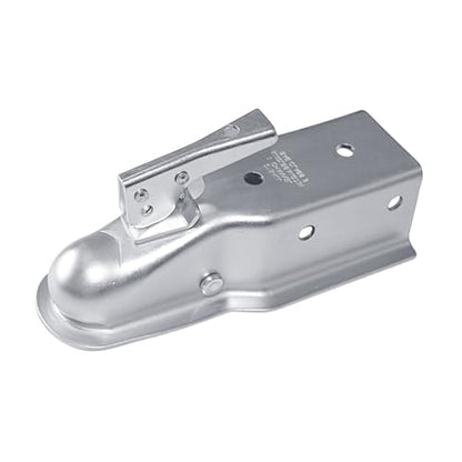 5000lb Straight Trailer Coupler for 2" Ball, 3" Channel | Heavy-duty 5,000 lbs capacity for 3" channels. Zinc-plated steel construction for trailer applications. - size: 2" Ball 3" Channel 5,000 lbs