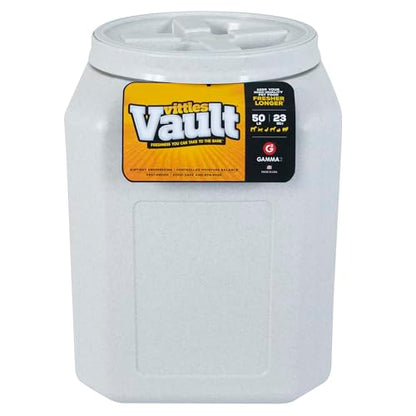Vittles Vault Airtight Pet Food Storage Container + Scoop, Fits Up to 50lbs - size: 50 Pounds
