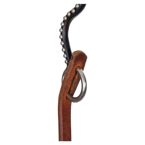 Billy Royal Oiled Hermann Oak Leather Slot Reins for Horses | Enhance Your Ride with Precision & Style | Color Dark Oil