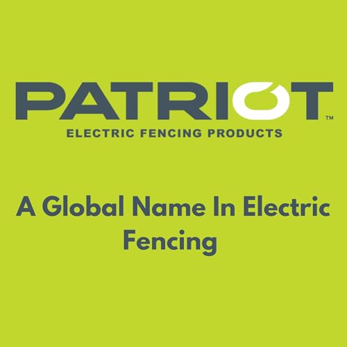 Patriot PE2 Electric Fence Energizer Plus 250-Feet Made in U.S.A. 17 Gauge Spool Aluminum Wire - Electric Fence Chargers for Livestock - Electric Fence Kit
