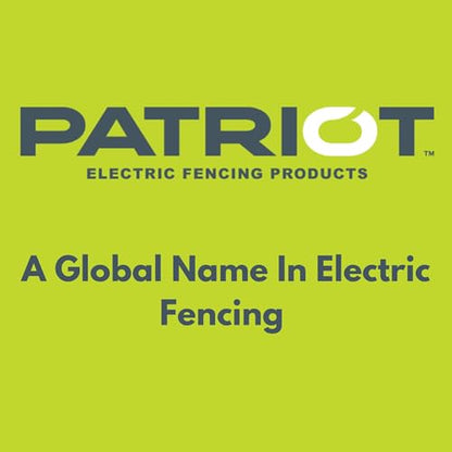 Patriot PE2 Electric Fence Energizer Plus 250-Feet Made in U.S.A. 17 Gauge Spool Aluminum Wire - Electric Fence Chargers for Livestock - Electric Fence Kit