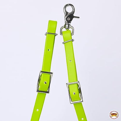 HILASON Western Horse Biothane Leather Rein, Full Size - color: Lime Green