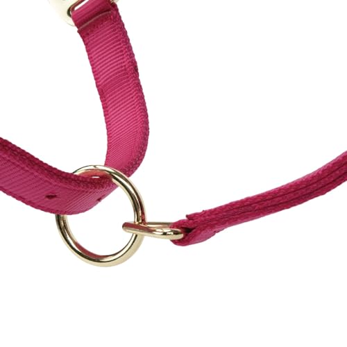 Shires ARMA Adjustable Nylon Halter - color: Raspberry, size: Cob