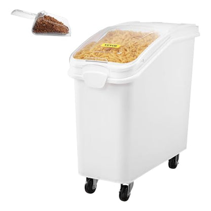 VEVOR Ingredient Bin with Scoop 21 Gallon, 400 Cup Rice Storage Container - size: 21 Gallon