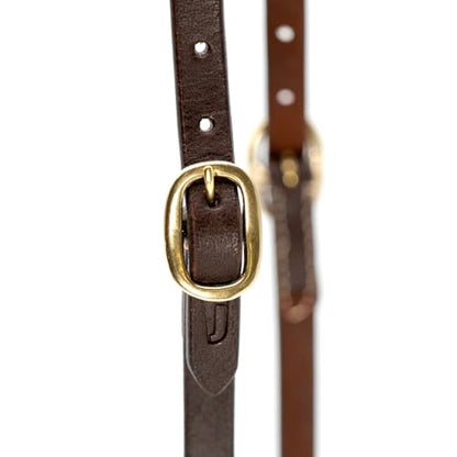 Jeffers LuxeLeather Heavy Oiled Leather Western Horse Headstall, Adjustable Harness Leather Bridle Tack for Riding, Training, Ranch, and Equestrian Use