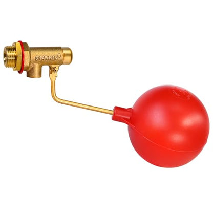 Pool Auto Fill Float Valve 3/8", Brass Water Level Valve for Pool & Pond
