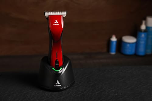 Andis 562293 Pulse ZR II 5-Speed Detachable Pet Clipper with 30W Wide Blade - color: Burgundy
