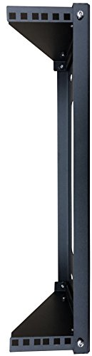 Kenuco 19 Inch Steel Vertical Rack and Wall Mountable Server Rack Mount (Black-2U) - color: Black-2U