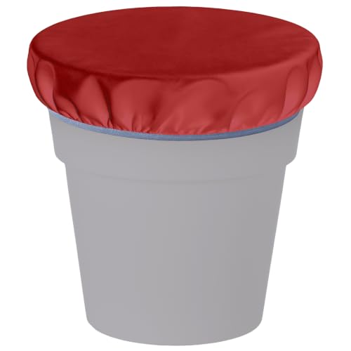 2-5 Gallon Horse Bucket Cover, Waterproof Horse Feed Bucket Cover, Lightweight and Easy to Use (Excluding Bucket, Red) - color: Red